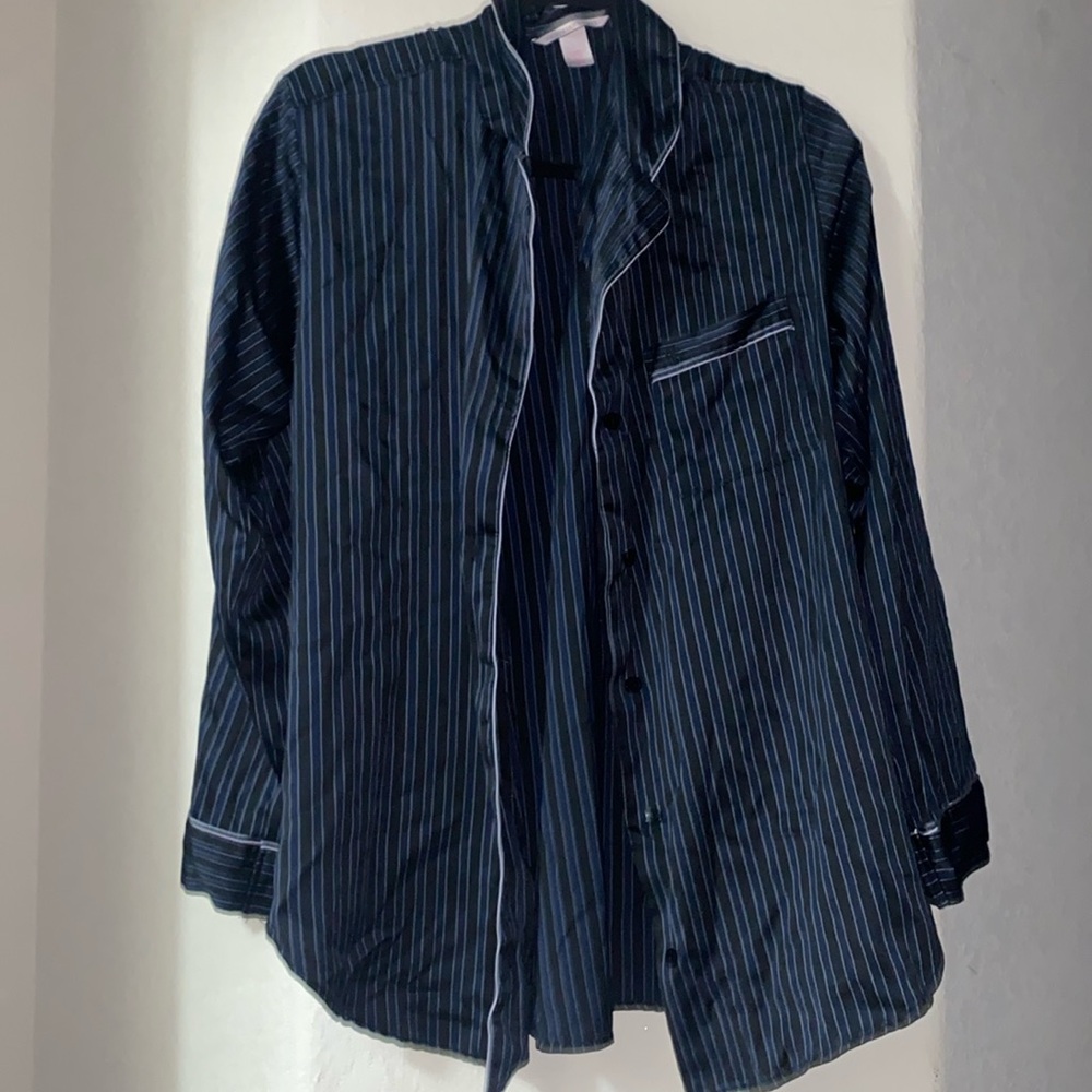 Victoria secret satin pj button up top size large